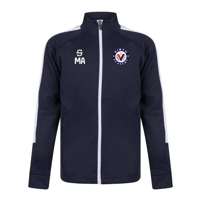 Virtu Juniors Personalised Kids Track Top - Navy