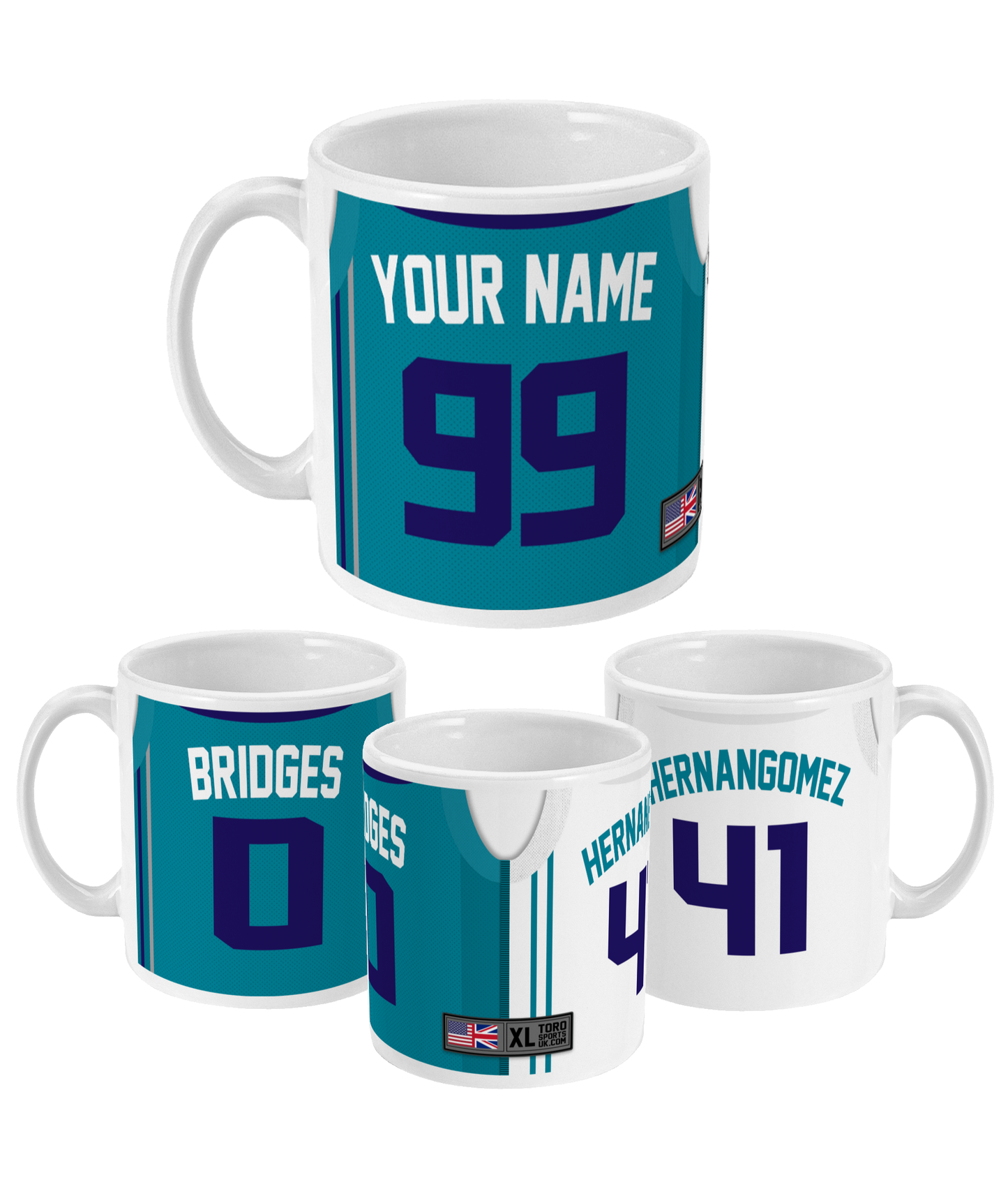 Charlotte - Custom Personalised Basketball Jersey Mug