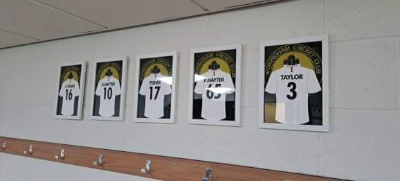 Wokingham Cricket Club Personalised A4 Shirt Print - Green or White