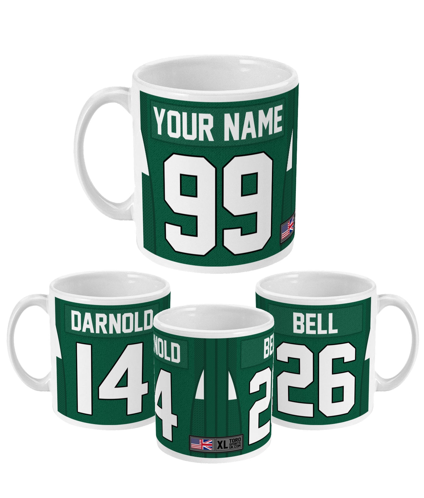 New York NYJ - Personalised Home Mug
