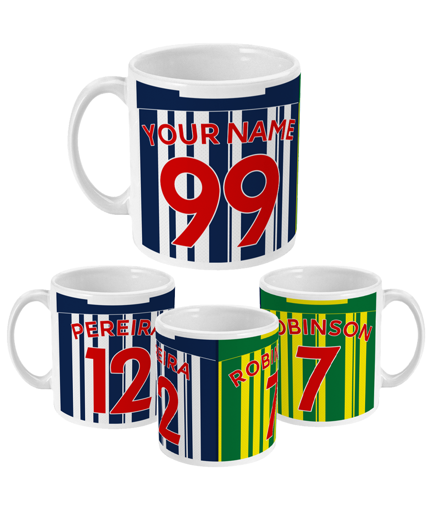West Brom - Personalised Home/Away Mug