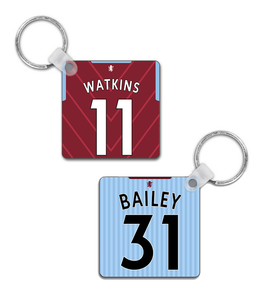 Aston Villa - Personalised Keyring