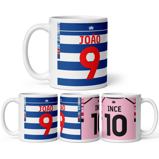 Reading 22/23 - Personalised Home Away Shirt Mug