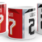 Liverpool - 2022/23 Personalised Home Away Shirt Mug