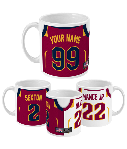 Cleveland - Custom Personalised Basketball Jersey Mug