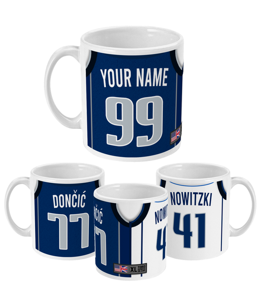 Dallas - Custom Personalised Basketball Jersey Mug
