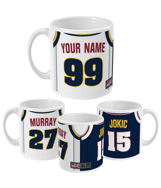 Denver - Custom Personalised Basketball Jersey Mug