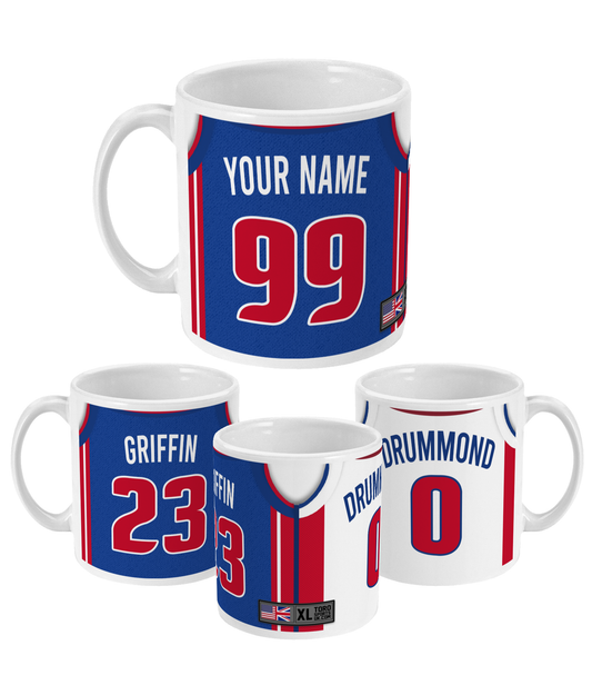 Detroit - Custom Personalised Basketball Jersey Mug
