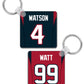Houston - Personalised Keyring