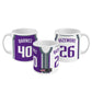 Sacramento - Custom Personalised Basketball Jersey Mug