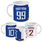 Los Angeles LAC - Custom Personalised Basketball Jersey Mug