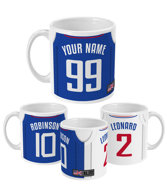 Los Angeles LAC - Custom Personalised Basketball Jersey Mug