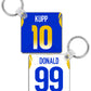 Los Angeles LAR -  Personalised Keyring