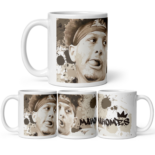 Sportraits - Hand Drawn Patrick Mahomes Mug