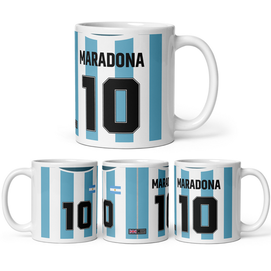 Icon Series - Maradona 80's Argentina Home Shirt Mug