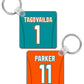 Miami - Personalised Keyring
