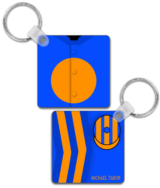 Michael Tabor Silks - Double Sided Keyring
