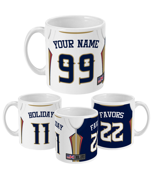 New Orleans - Custom Personalised Basketball Jersey Mug