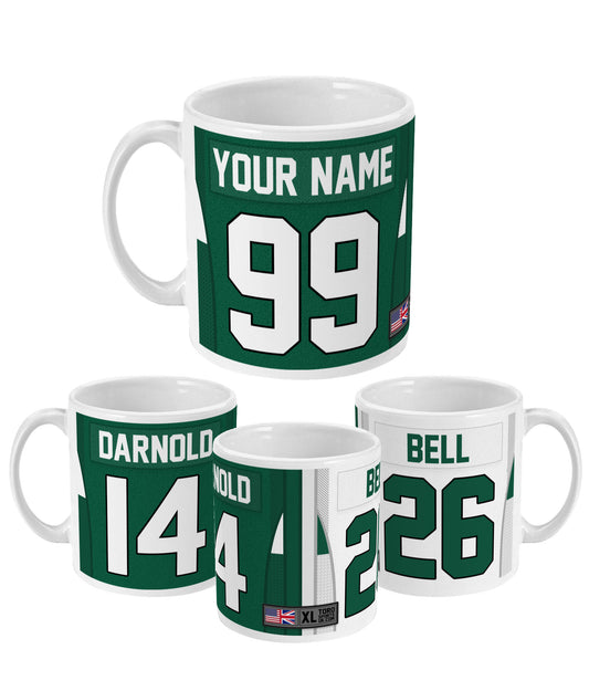 New York NYJ - Personalised Home/Road Mug