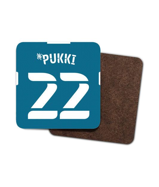 Norwich City - Personalised Away Drinks Coaster