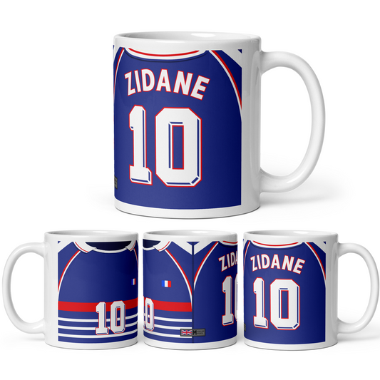 Icon Series - Zidane 98 France Home Shirt Mug