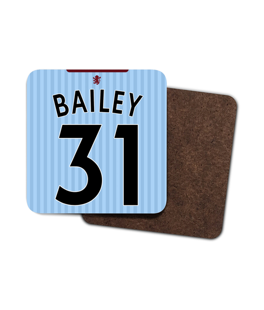 Aston Villa - Personalised Away Drinks Coaster